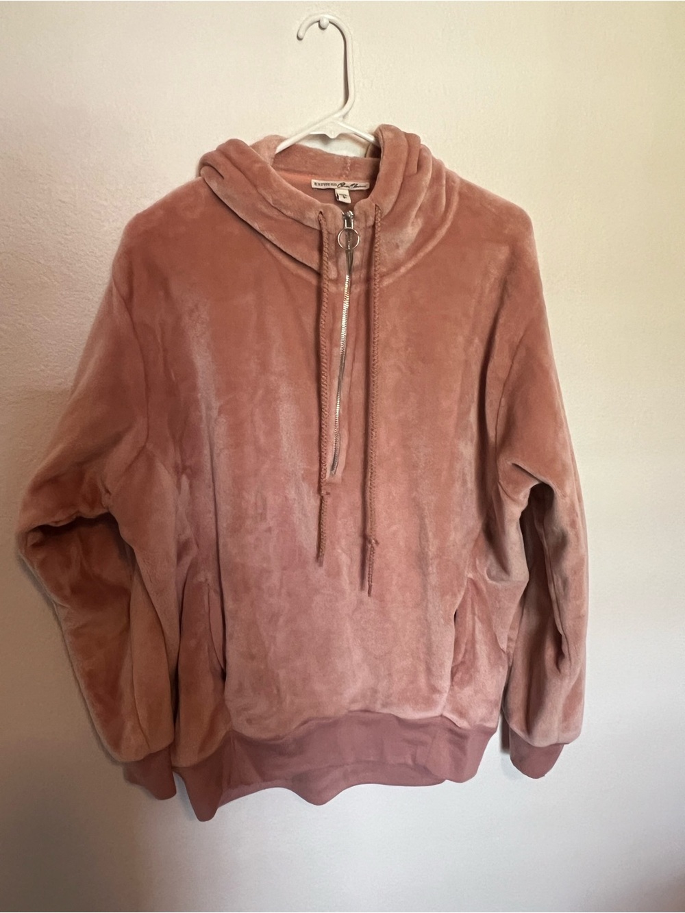 Express Velvet Half Zip Pullover